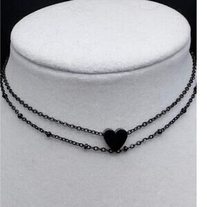 Prosteel Black Two-strand Anklet 9” NWT